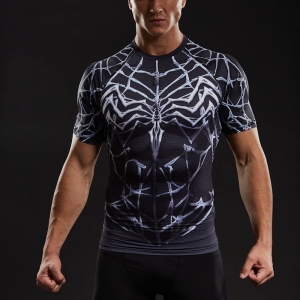Rash guard Venom Marvel Workout Gear Idolstore - Merchandise and Collectibles Merchandise, Toys and Collectibles