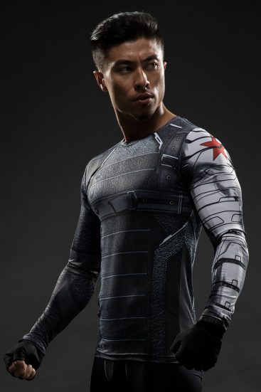 Winter Soldier Rashguard Jersey Steel Arm - Idolstore - Merchandise And ...