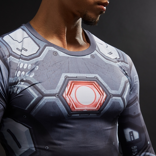 Rash Guard War Machine Iron Man Patriot