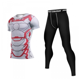 Buy iron man mark 43 rashguard set costume - product collection