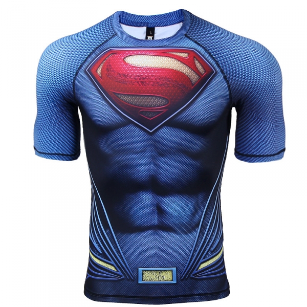 SUPERMAN Compression Shirt for Men (Short Sleeve)