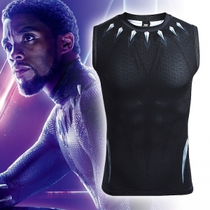 Collectibles Muscle Shirt Black Panther Armor