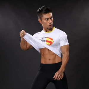 Workout shirt Superman White Logo Idolstore - Merchandise and Collectibles Merchandise, Toys and Collectibles