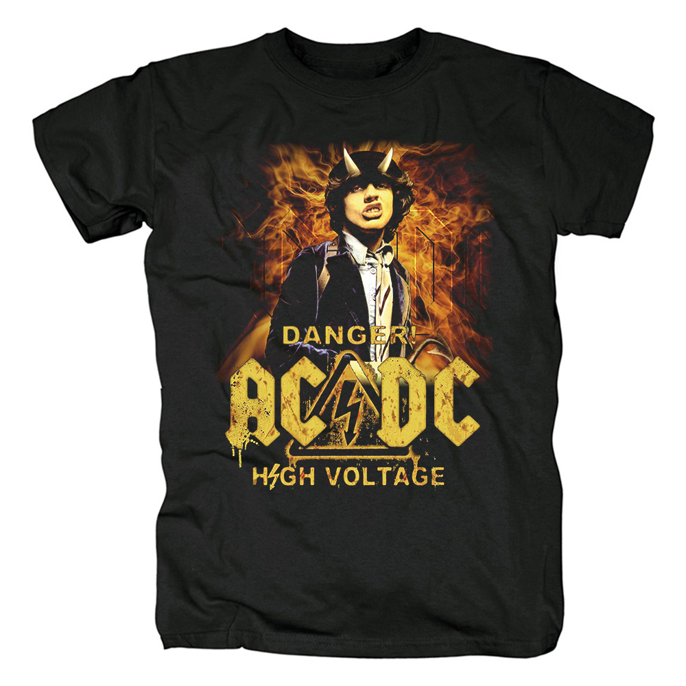 Merch T-Shirt Acdc Danger! High Voltage