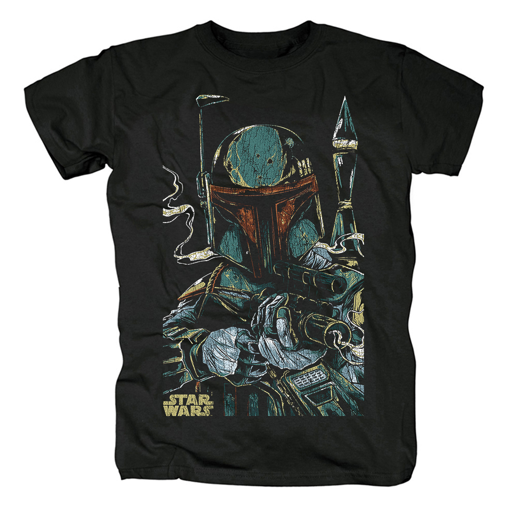 Merch T-Shirt Star Wars Boba Fett Black