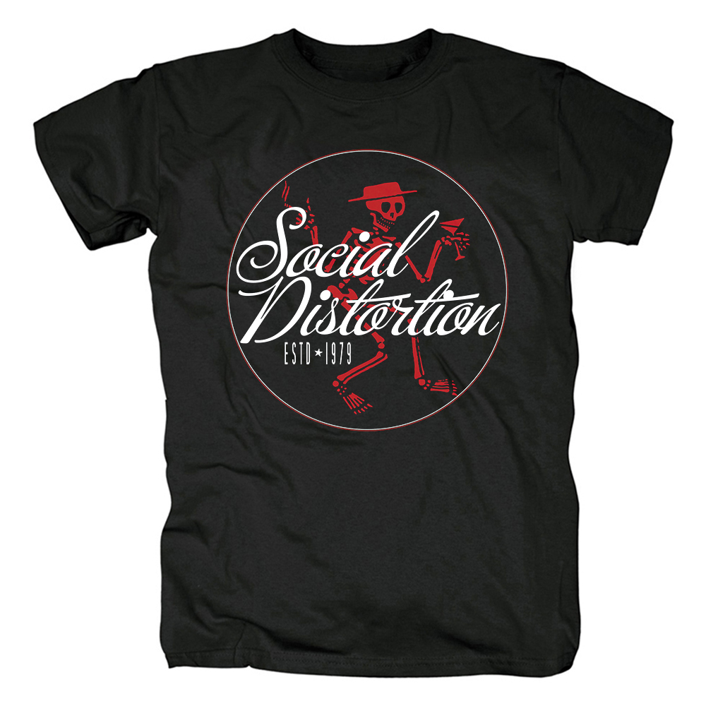 Merchandise T-Shirt Social Distortion Band Logo Black