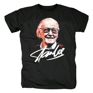 T-shirt Stan Lee Marvel Black Idolstore - Merchandise and Collectibles Merchandise, Toys and Collectibles 2
