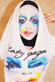 T-shirt Lady Gaga Applause Face White Idolstore - Merchandise and Collectibles Merchandise, Toys and Collectibles