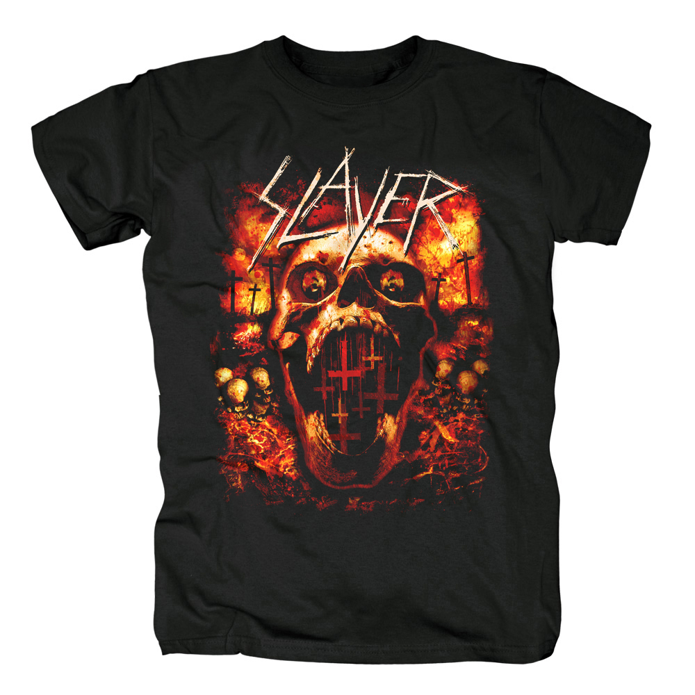 Collectibles Slayer Band T-Shirt Cover Black Apparel