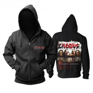 Hoodie Exodus Hammer And Life Pullover Idolstore - Merchandise and Collectibles Merchandise, Toys and Collectibles 2