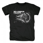 Collectibles T-Shirt Star Wars Millennium Falcon Plan Black
