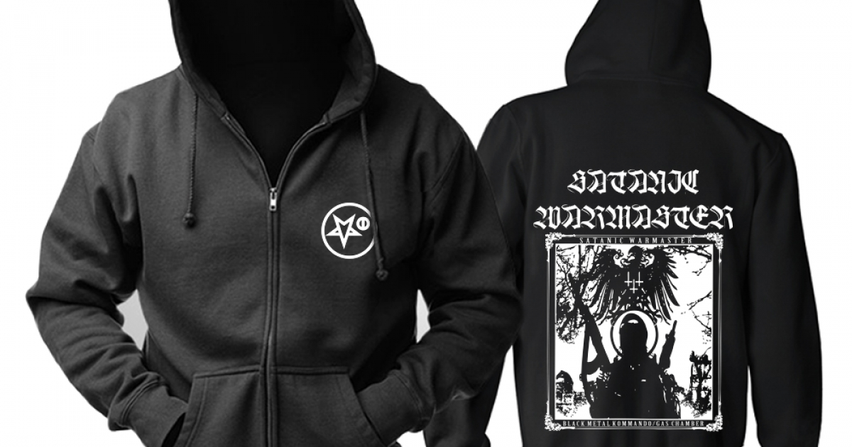Hoodie Satanic Warmaster Black Metal Kommando Pullover - Idolstore ...