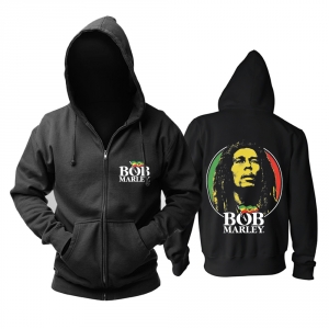 Hoodie Bob Marley Logo Black Pullover Idolstore - Merchandise and Collectibles Merchandise, Toys and Collectibles 2
