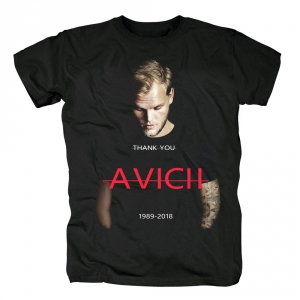 T-shirt Avicii Thank You Black Idolstore - Merchandise and Collectibles Merchandise, Toys and Collectibles 2