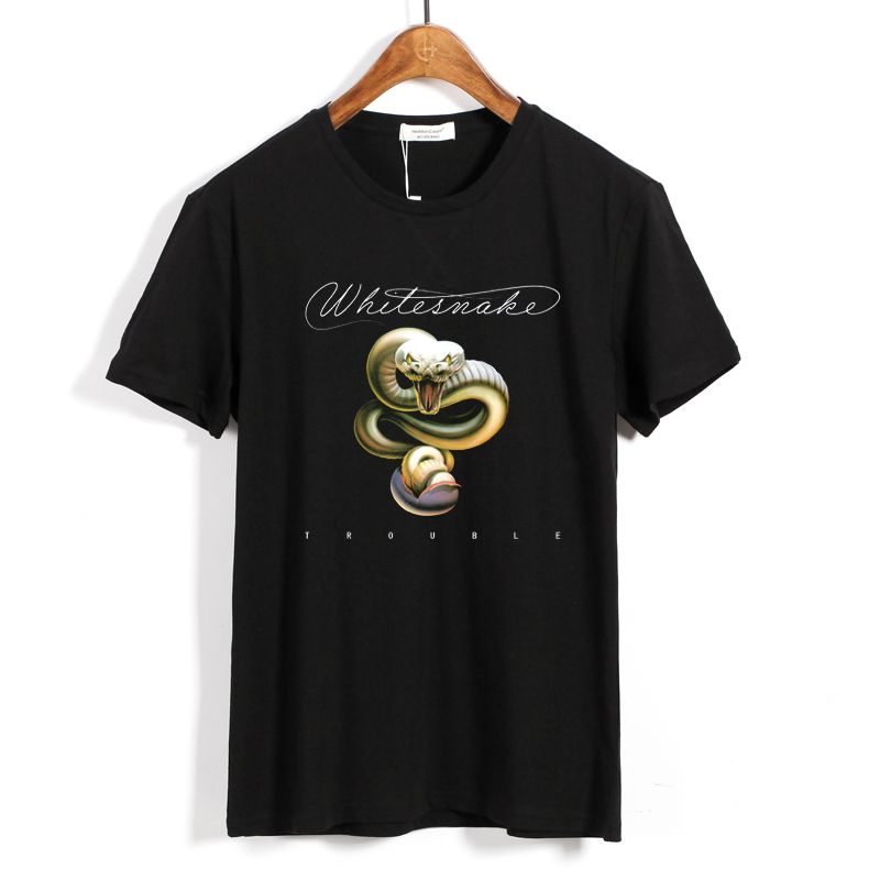 Merch T-Shirt Whitesnake Trouble Black