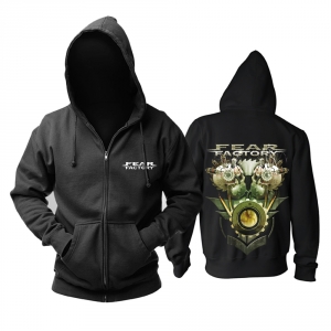 Hoodie Fear Factory Skulls Black Pullover Idolstore - Merchandise and Collectibles Merchandise, Toys and Collectibles 2