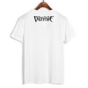 T-shirt Bullet For My Valentine Skulls Logo White Idolstore - Merchandise and Collectibles Merchandise, Toys and Collectibles