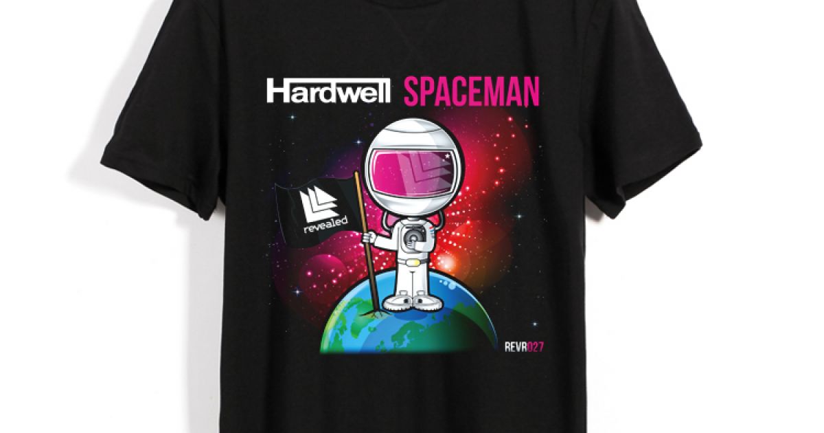 Regelmæssigt Jeg vasker mit tøj dome T-shirt DJ Hardwell Revealed Spaceman - Idolstore - Merchandise And  Collectibles