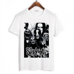 Merch T-Shirt Slipknot Heavy Metal Band White