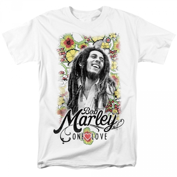 T-shirt Bob Marley One Love White 