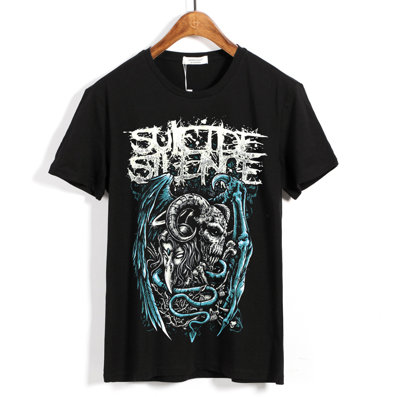 Merch T-Shirt Suicide Silence Demon Skulls