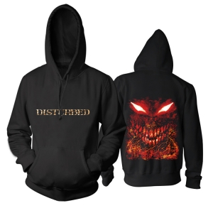 Hoodie Disturbed Red Splatter Face Pullover Idolstore - Merchandise and Collectibles Merchandise, Toys and Collectibles 2
