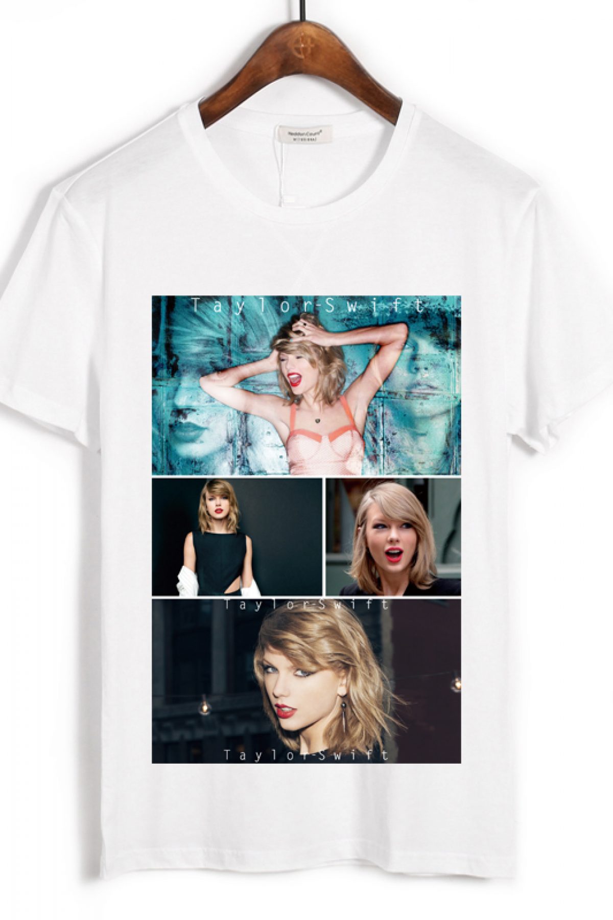 T-shirt Taylor Swift Singer White - IdolStore