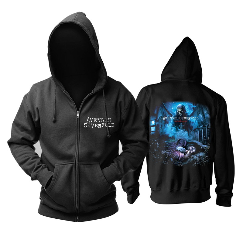 Avenged SevenFold Nightmare All Over Printed Zipper Hoodie 