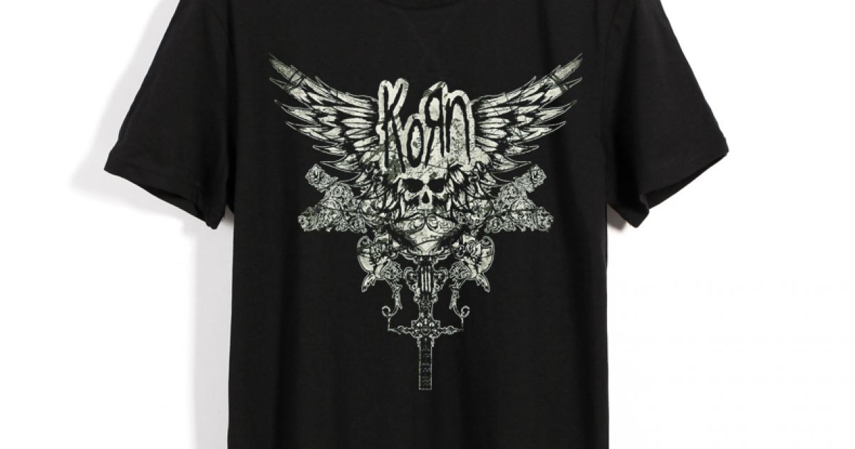 T-shirt Korn Logo Black - Idolstore - Merchandise And Collectibles