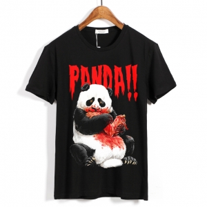 T-shirt Panda Eating Black Idolstore - Merchandise and Collectibles Merchandise, Toys and Collectibles 2