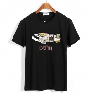T-shirt black Led Zeppelin Logo Idolstore - Merchandise and Collectibles Merchandise, Toys and Collectibles 2
