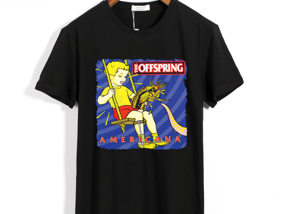 VIntage The Offspring 1999 Americana Uncle Sam Pointing Gun RARE Band T-Shirt Kleding Herenkleding Overhemden & T-shirts T-shirts T-shirts met print 