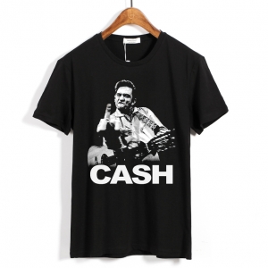 T-shirt Johnny Cash Finger Black Idolstore - Merchandise and Collectibles Merchandise, Toys and Collectibles 2