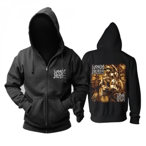 Hoodie Napalm Death Time Waits For No Slave Pullover Idolstore - Merchandise and Collectibles Merchandise, Toys and Collectibles 2