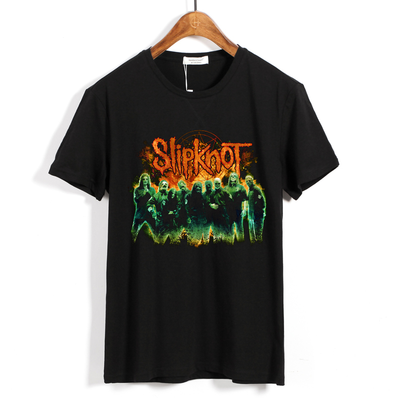 Merchandise T-Shirt Slipknot Nu Metal Band Black