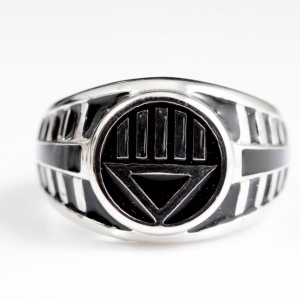 Ring Black Lantern DC Universe DCU Silver Idolstore - Merchandise and Collectibles Merchandise, Toys and Collectibles