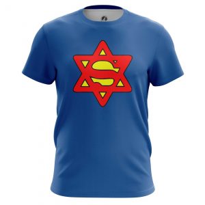 T-shirt Super Jew Humor Tee Blue Idolstore - Merchandise and Collectibles Merchandise, Toys and Collectibles