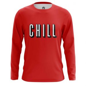 Merch Long Sleeve Chill Series Humor Red Tee