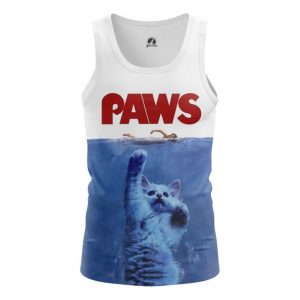 Tank Paws Cat Humor Tee Vest Idolstore - Merchandise and Collectibles Merchandise, Toys and Collectibles 2