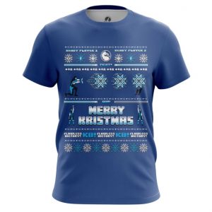 Merch T-Shirt Merry Kristmas Game Mortal Kombat Tee