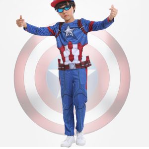Kids Superhero Costume Captain America Boys Idolstore - Merchandise and Collectibles Merchandise, Toys and Collectibles