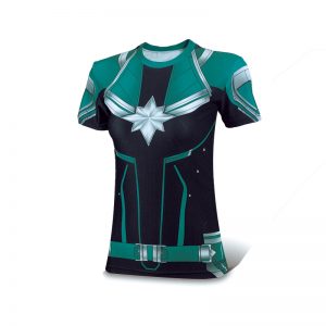 Merchandise Captain Marvel Rashguard Women'S Training Shirt