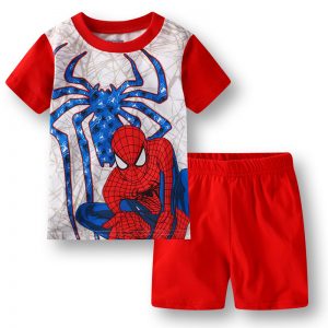 Buy kids t-shirts shorts set spider-man logo spider - product collection