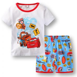 Merchandise Kids T-Shirts Shorts Set Cars Film Animated
