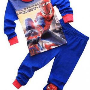 Merch Boy'S Pajama Sets Spider-Man Blue Red Top Pants