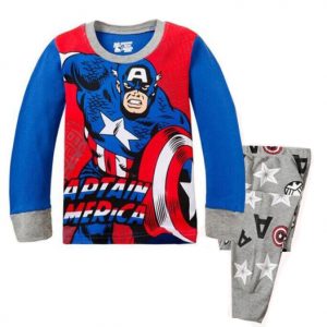 Merch Boy'S Pajama Sets Captain America Top Pants