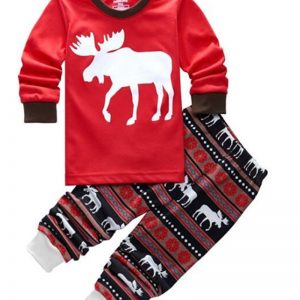 Merch Boy'S Pajama Sets Reindeer Christmas Pattern