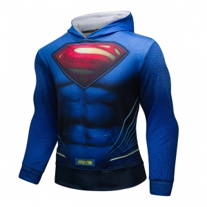 Collectibles Superman Gym Hoodie Sport Jersey Man Of Steel