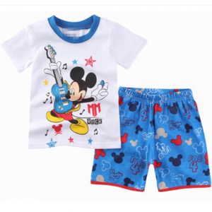 Collectibles Kids T-Shirts Shorts Set Mickey Mouse Rock Disney