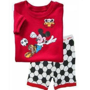 Collectibles Kids T-Shirts Shorts Set Mickey Mouse Soccer